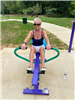 Woman on Self-Weighted Rower